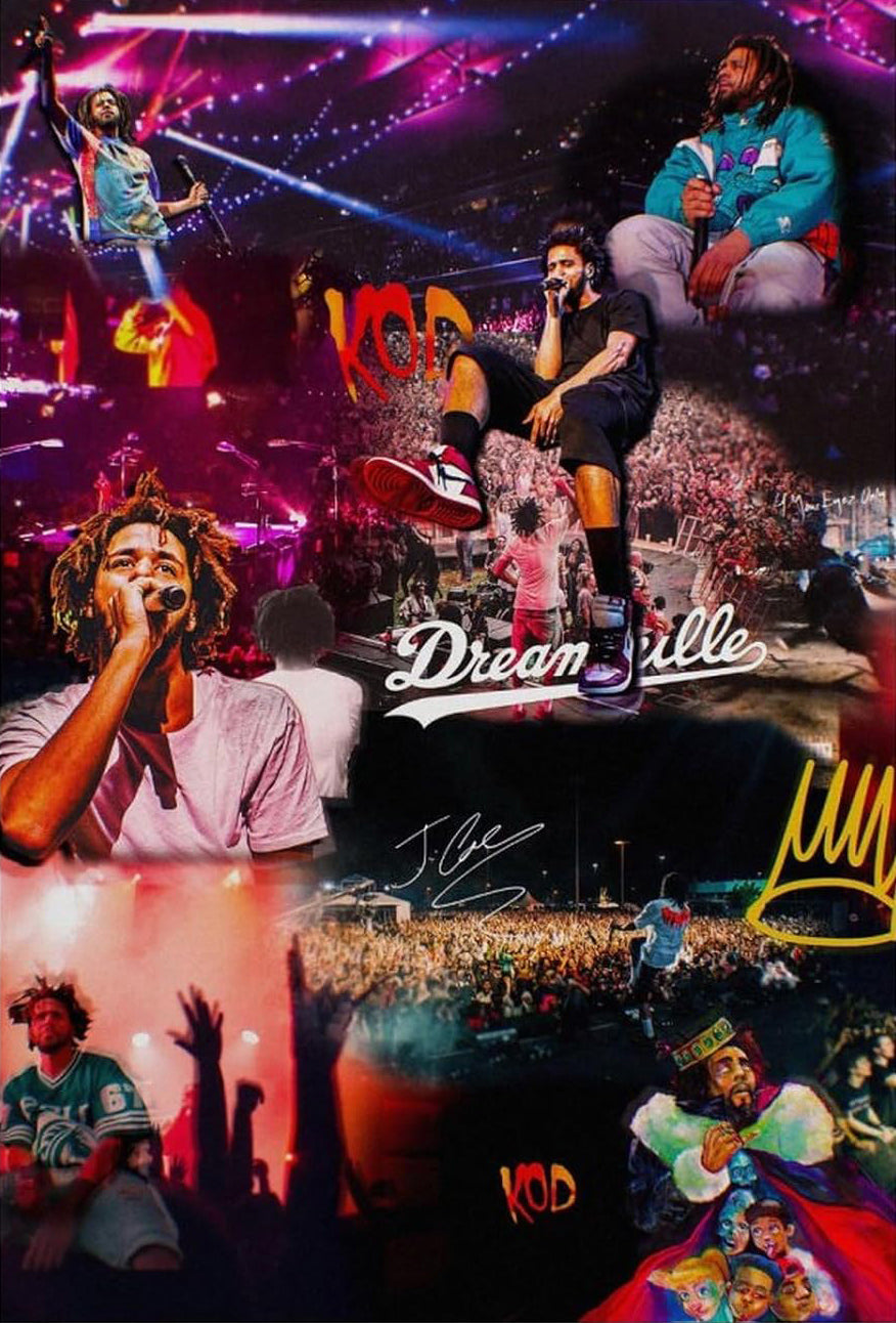 J Cole Rapper Hiphop Posters (paper and canvas) art poster printing print