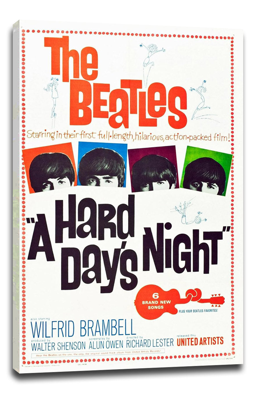 A Hard Day's Night, the Beatles, 1964,Music (Paper and Canvas) Art Poster Printing Print