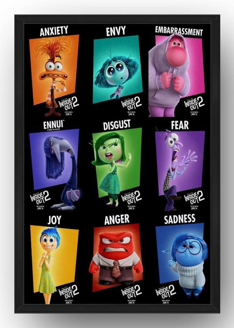 Inside Out 2 Movie Posters (Paper and Canvas) Art Poster Printing Print