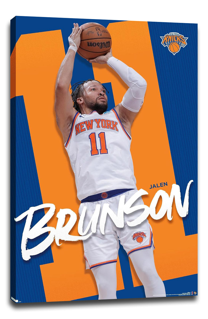 New York Knicks - Jalen Brunson 24 NBA (Paper and Canvas) Art Poster Printing Print