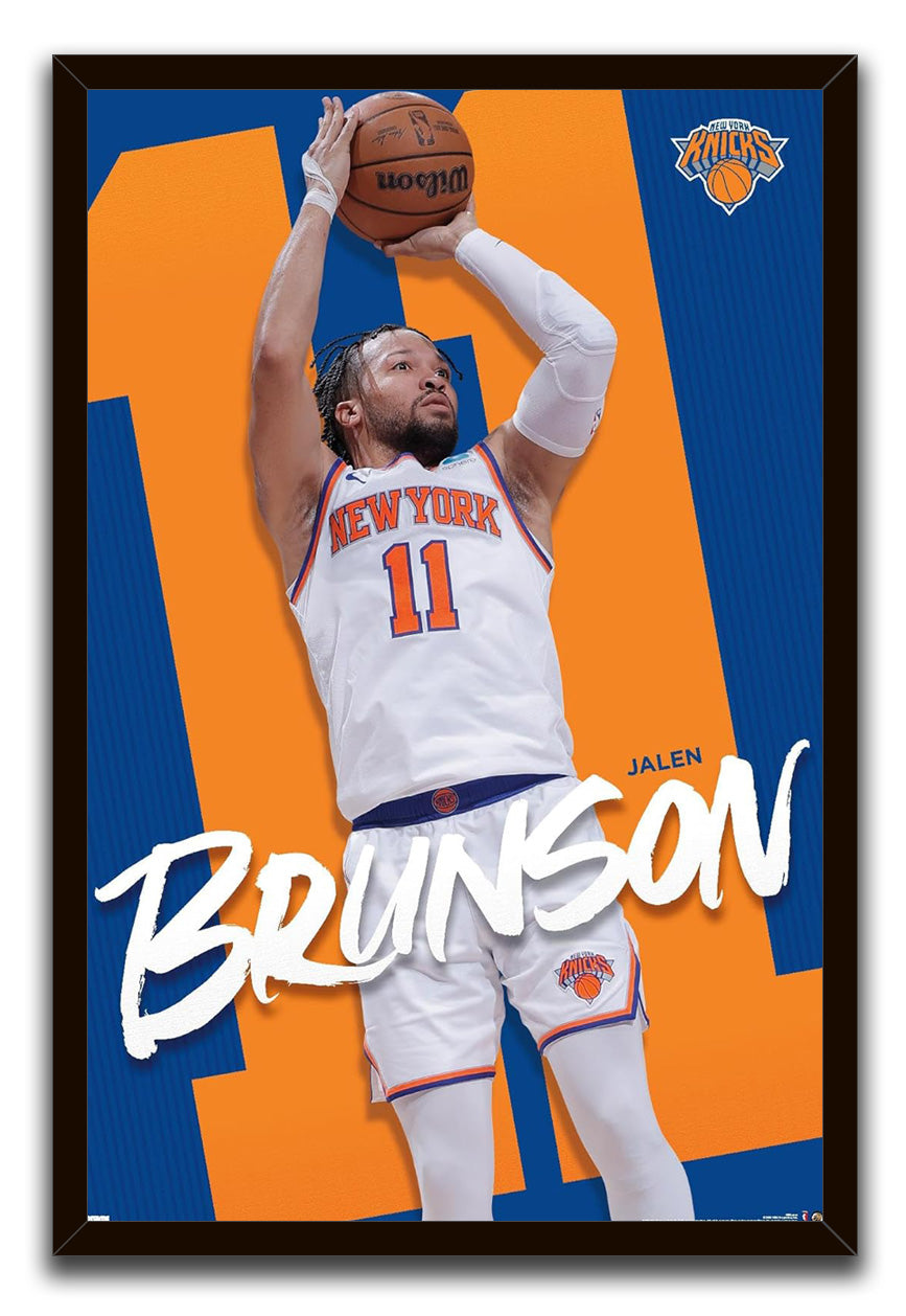 New York Knicks - Jalen Brunson 24 NBA (Paper and Canvas) Art Poster Printing Print