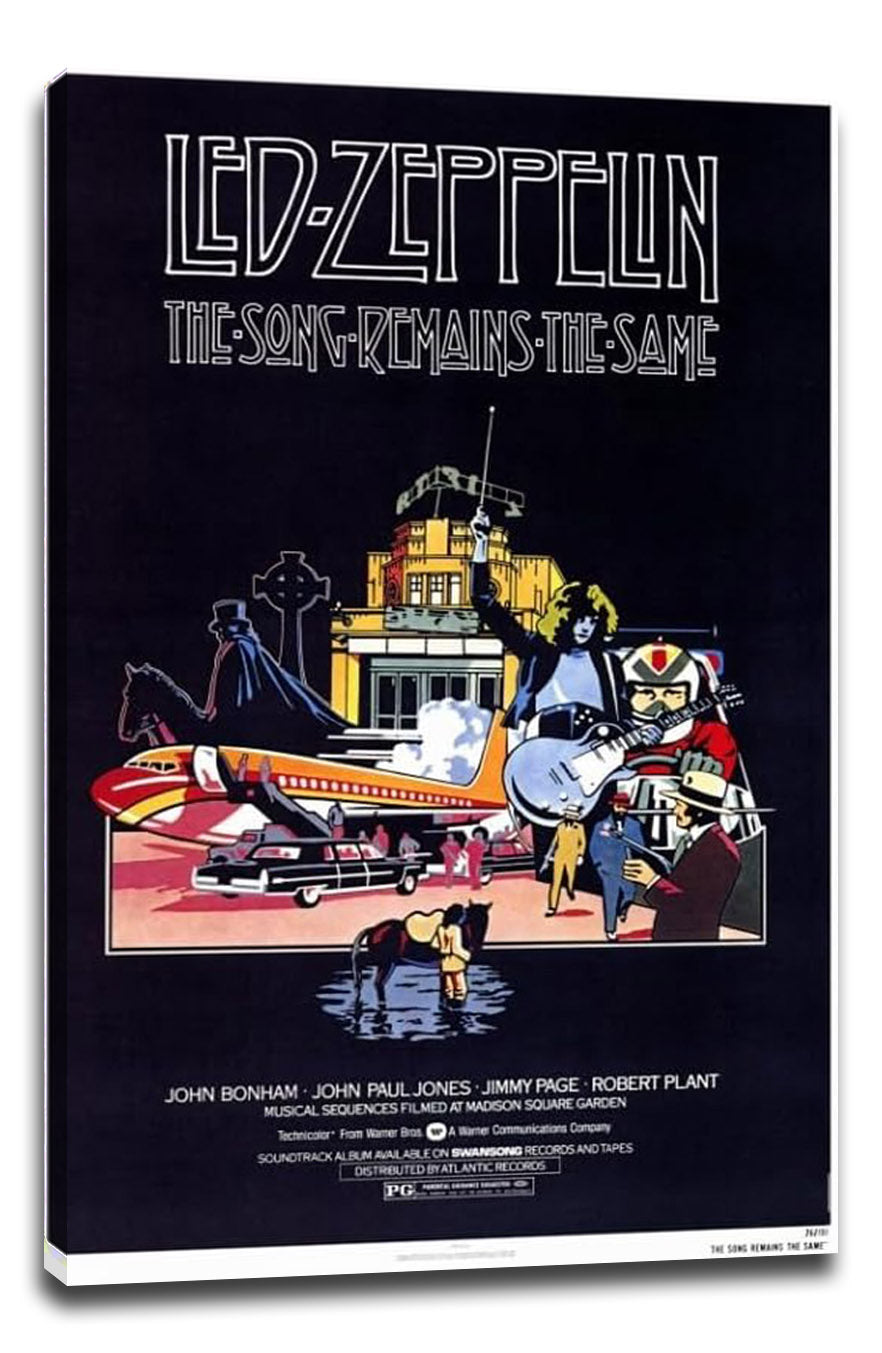 The Song Remains the Same Movie (Paper and Canvas) Art Poster Printing Print