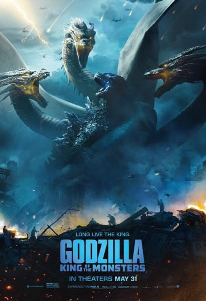 Godzilla : King of the Monsters Movie (Paper and Canvas) Art Poster Printing Print