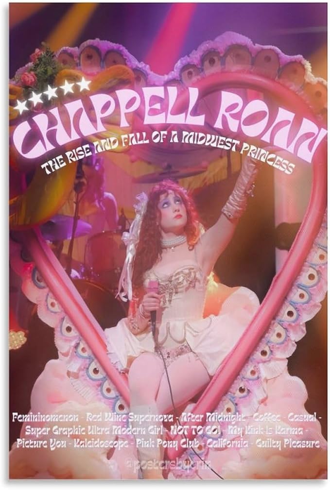 Chappell Roan Poster Print Wall Art Suitable for Hanging in Bedroom (paper and canvas) art poster printing print