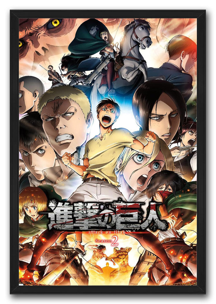 Attack on Titan: Season 2 - Key Art 02 Anime (Paper and Canvas) Art Poster Printing Print B0CM3C2K2S