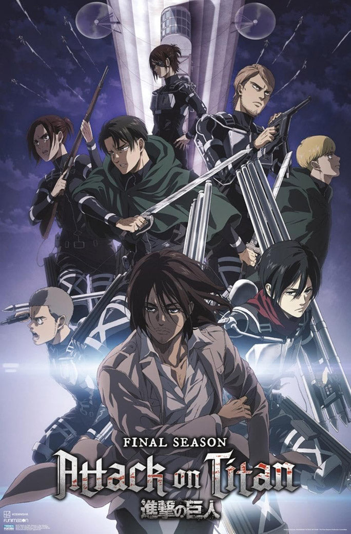 Attack on Titan: Season 4 - Key Visual 2 Anime (Paper and Canvas) Art Poster Printing Print