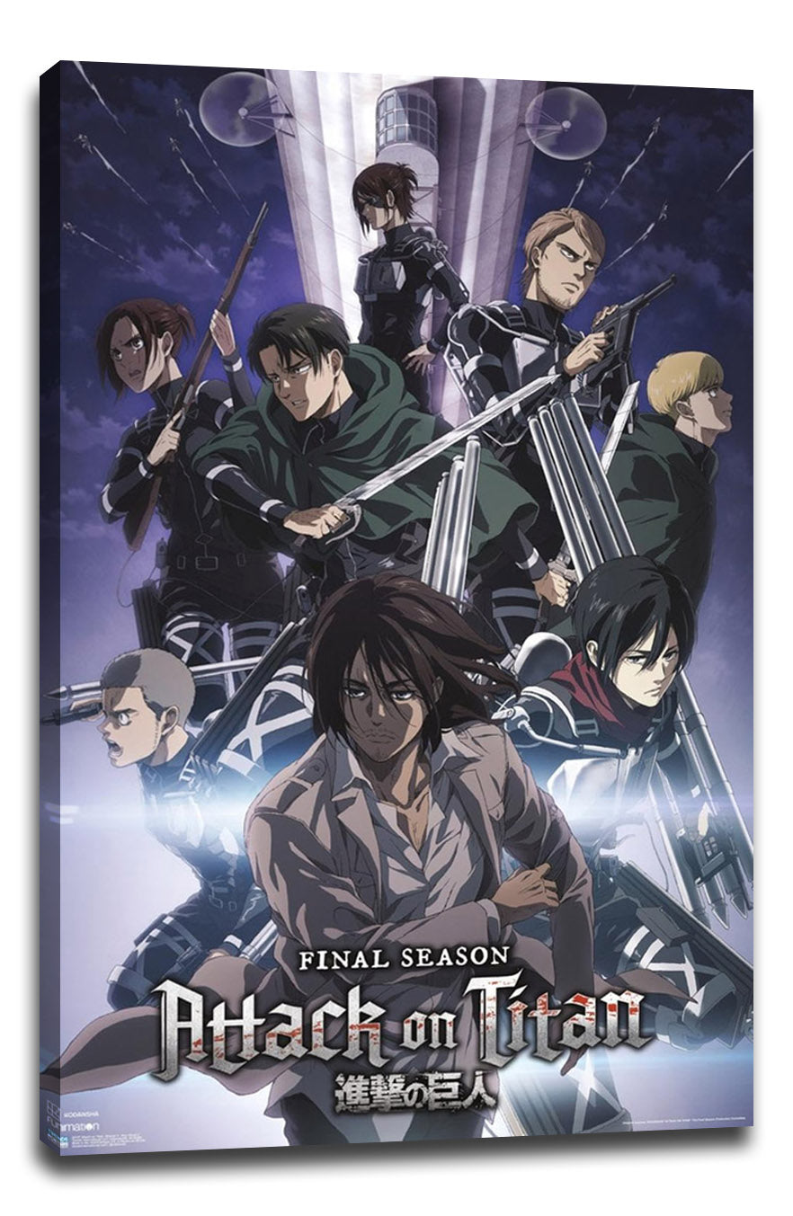 Attack on Titan: Season 4 - Key Visual 2 Anime (Paper and Canvas) Art Poster Printing Print
