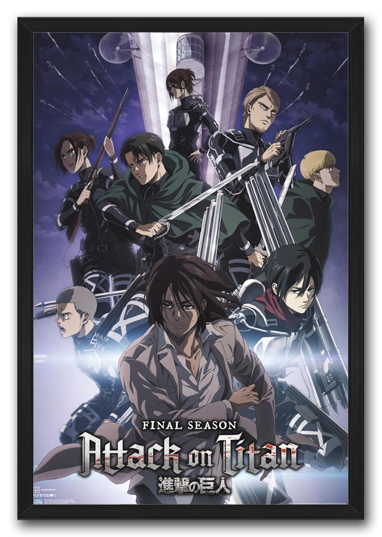 Attack on Titan: Season 4 - Key Visual 2 Anime (Paper and Canvas) Art Poster Printing Print