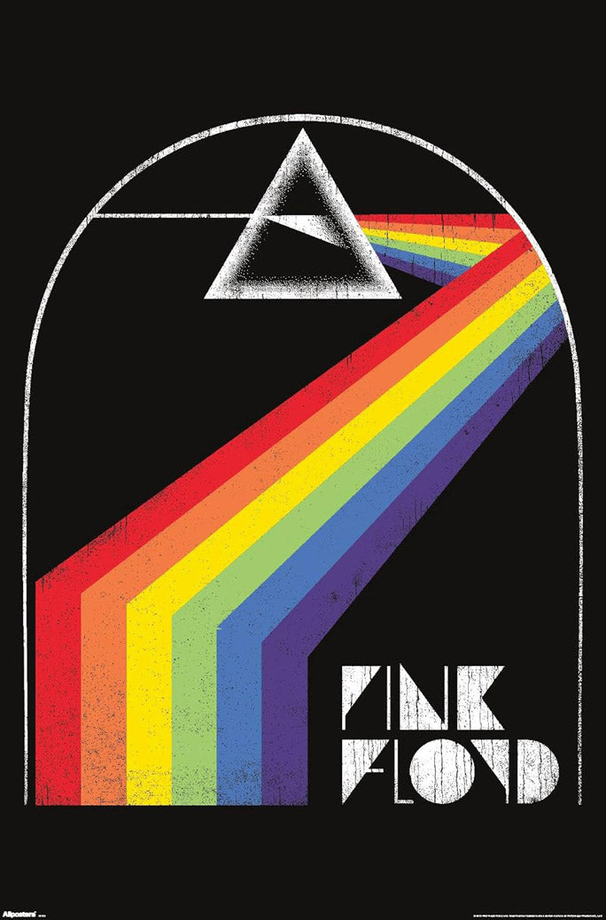 Pink Floyd The Dark Side Of The Moon Illustration Variant Wall Music (Paper and Canvas) Art Poster Printing Print