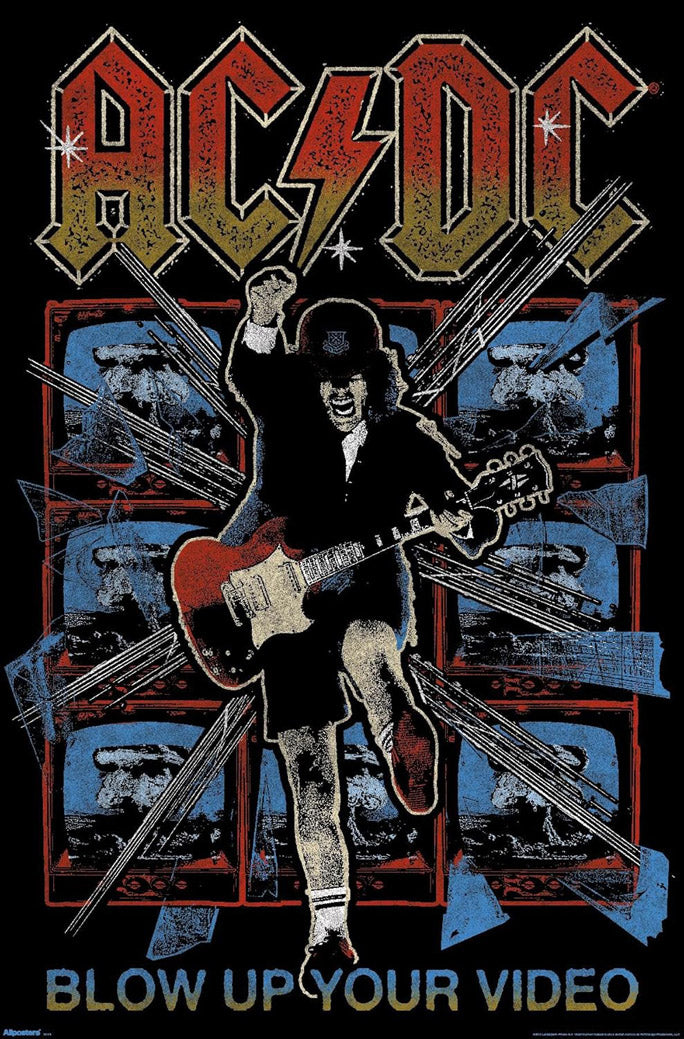 AC/DC - Blow Up Your Video Music (Paper and Canvas) Art Poster Printing Print