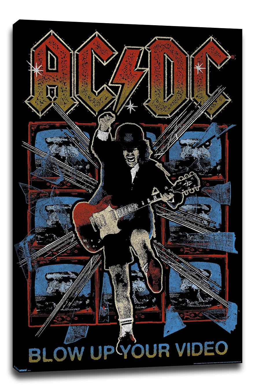 AC/DC - Blow Up Your Video Music (Paper and Canvas) Art Poster Printing Print