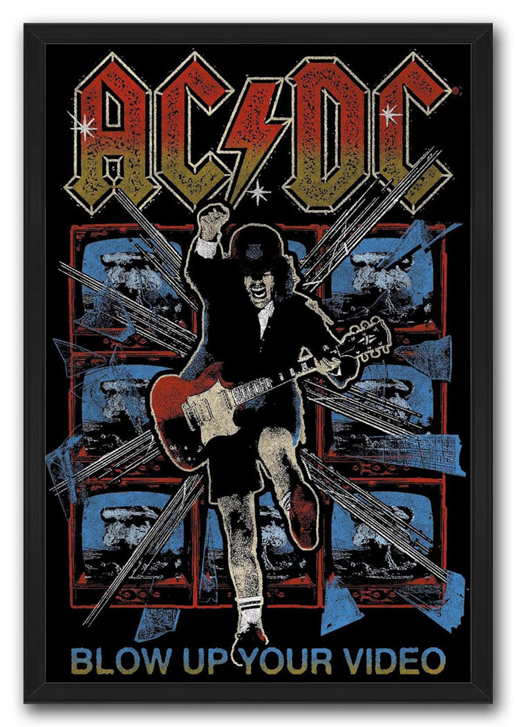 AC/DC - Blow Up Your Video Music (Paper and Canvas) Art Poster Printing Print