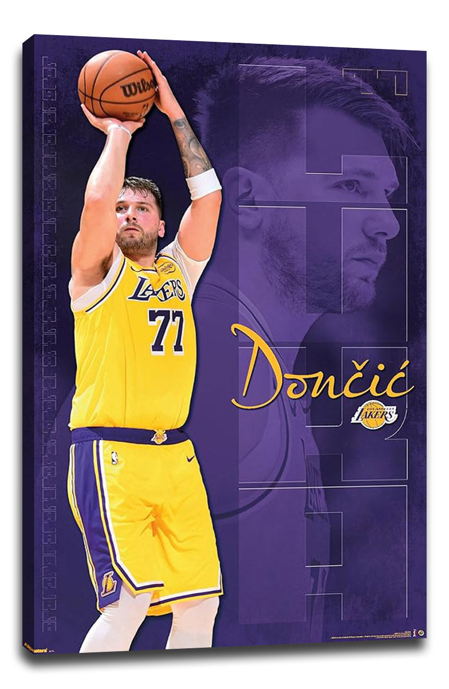 Los Angeles Lakers - Luka Doncic 25 NBA (Paper and Canvas) Art Poster Printing Print