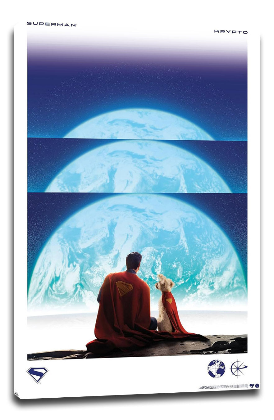 DC Comics Superman (2025) - Moon Teaser Movie (Paper and Canvas) Art Poster Printing Print