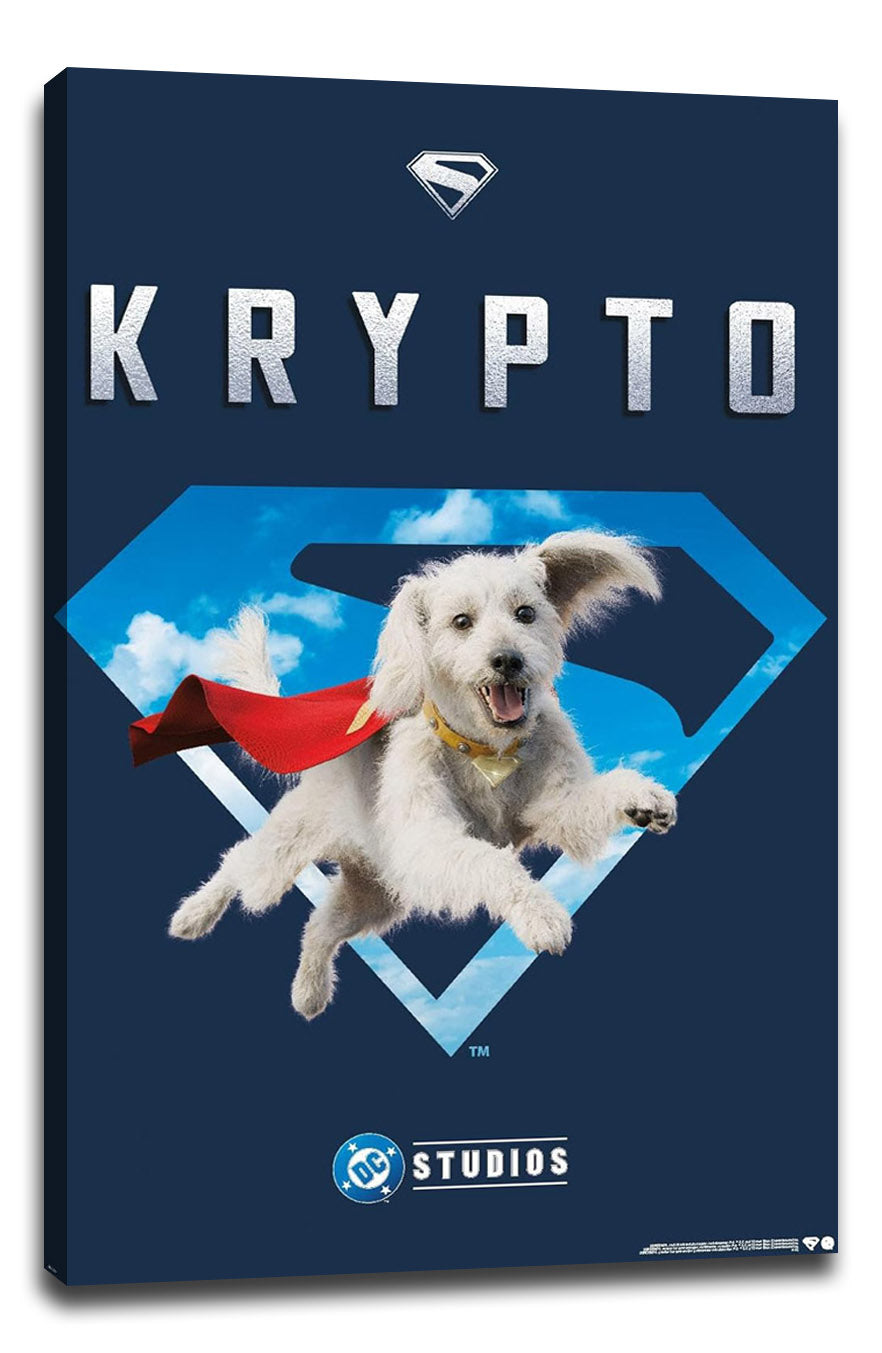 DC Studios Superman (2025) - Krypto Movie (Paper and Canvas) Art Poster Printing Print