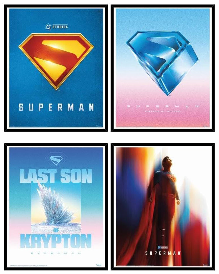 DC Comics – Superman (2025) – The Last Son of Krypton – Set of Four Movie (Paper and Canvas) Art Poster Printing Print