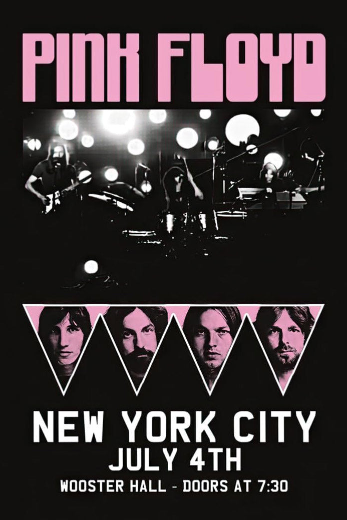 Pink Floyd-(Live On Stage-New York City,July 4th) Music (Paper and Canvas) Art Poster Printing Print