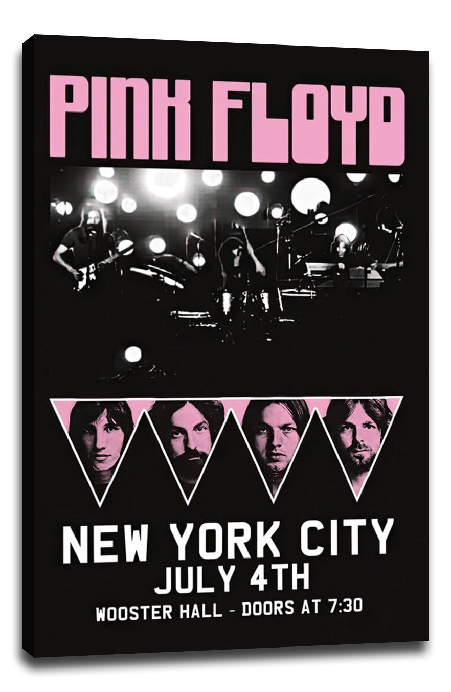 Pink Floyd-(Live On Stage-New York City,July 4th) Music (Paper and Canvas) Art Poster Printing Print