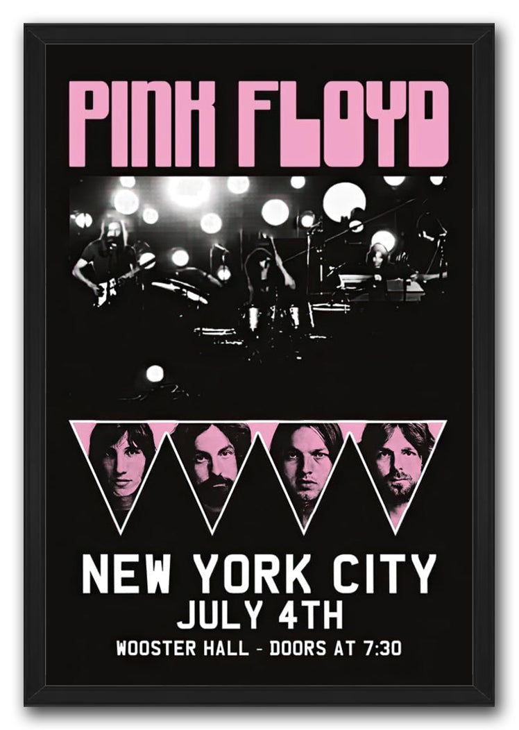 Pink Floyd-(Live On Stage-New York City,July 4th) Music (Paper and Canvas) Art Poster Printing Print