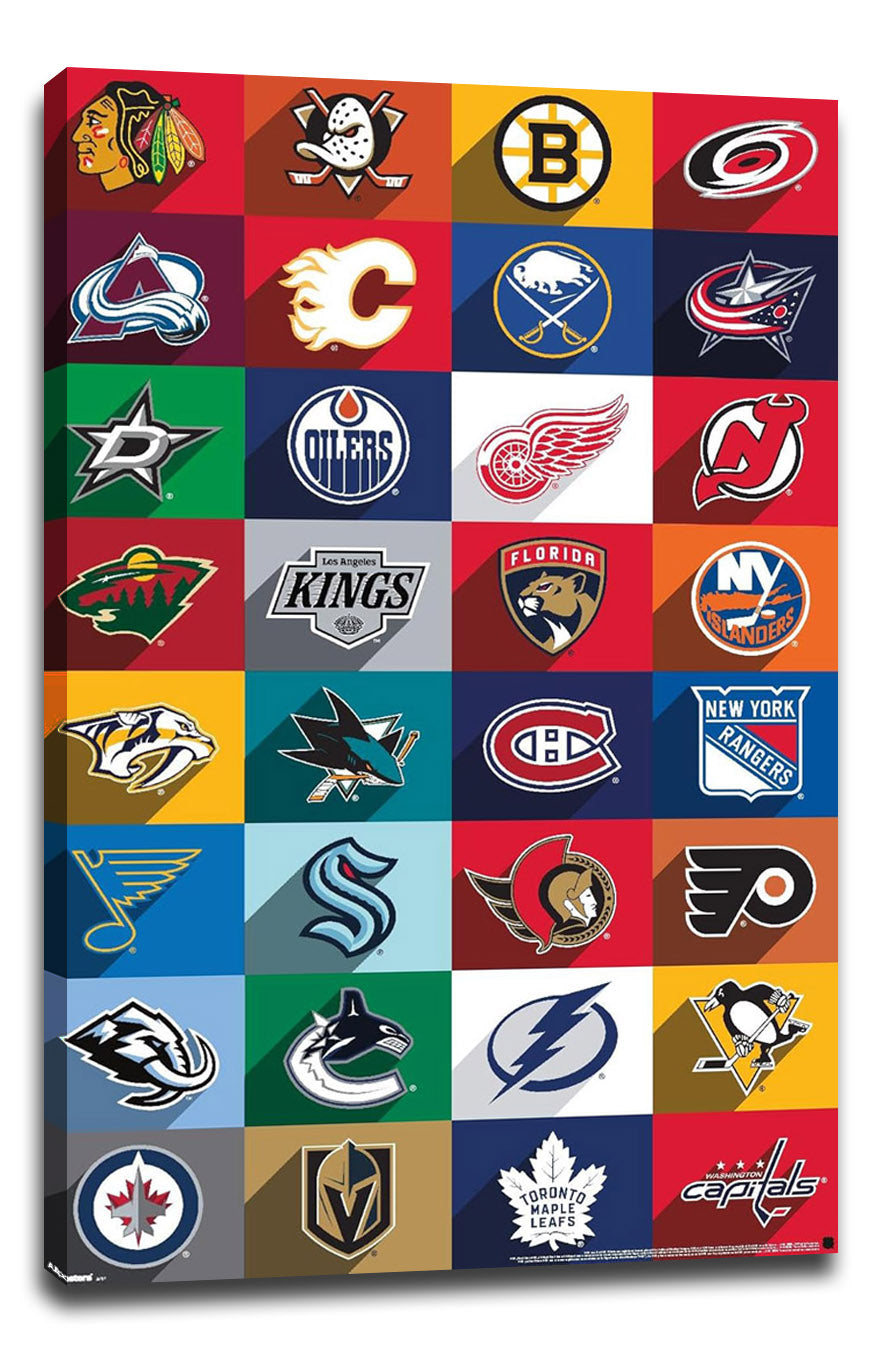League - Logos 25 NBA (Paper and Canvas) Art Poster Printing Print