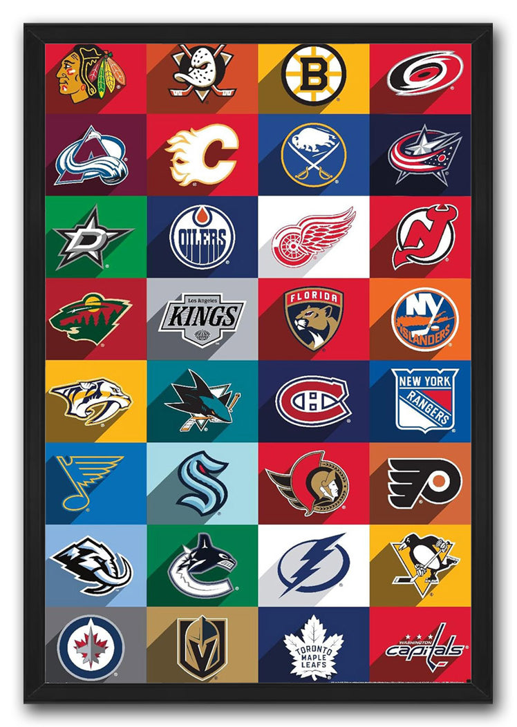 League - Logos 25 NBA (Paper and Canvas) Art Poster Printing Print