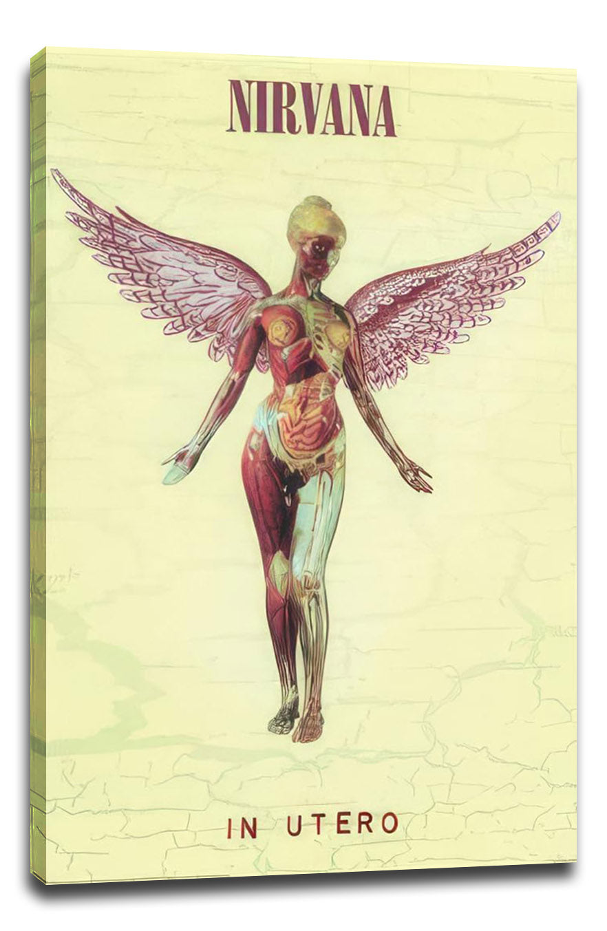 Nirvana In Utero - Album Cover Music (Paper and Canvas) Art Poster Printing Print