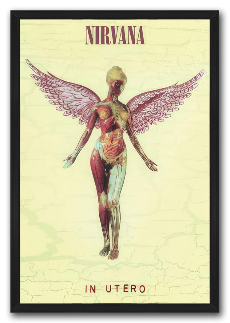 Nirvana In Utero - Album Cover Music (Paper and Canvas) Art Poster Printing Print