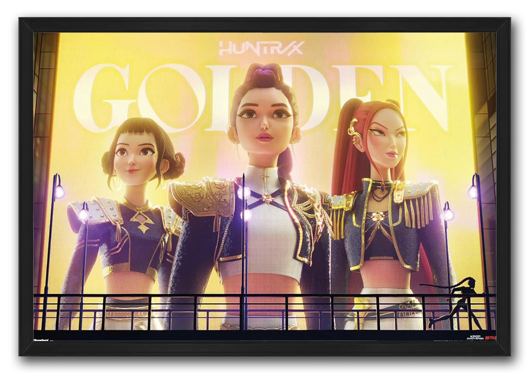 KPop Demon Hunters (2025) - Huntrix Golden Movie (Paper and Canvas) Art Poster Printing Print