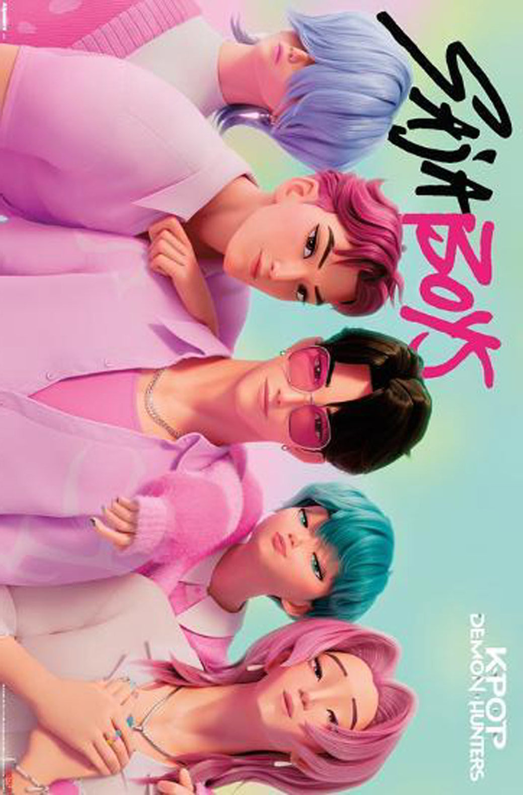 KPop Demon Hunters (2025) - Saja Boys Movie (Paper and Canvas) Art Poster Printing Print