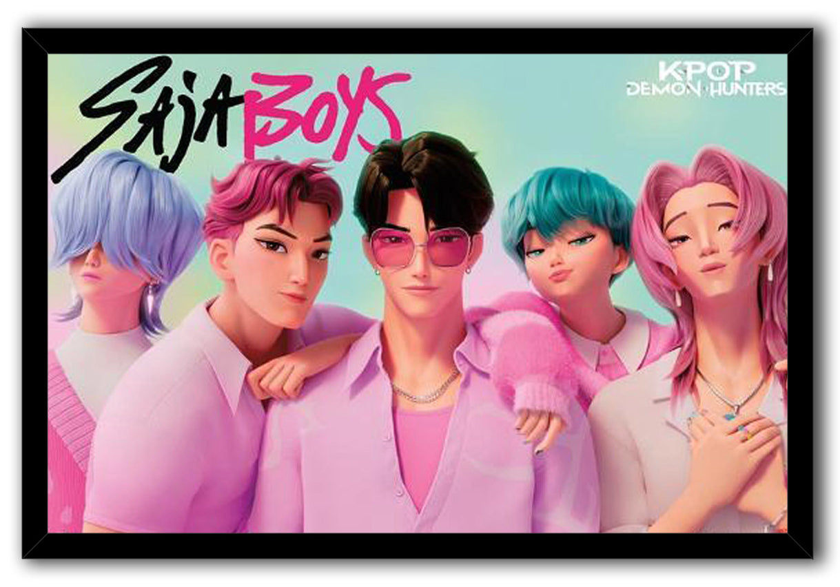 KPop Demon Hunters (2025) - Saja Boys Movie (Paper and Canvas) Art Poster Printing Print