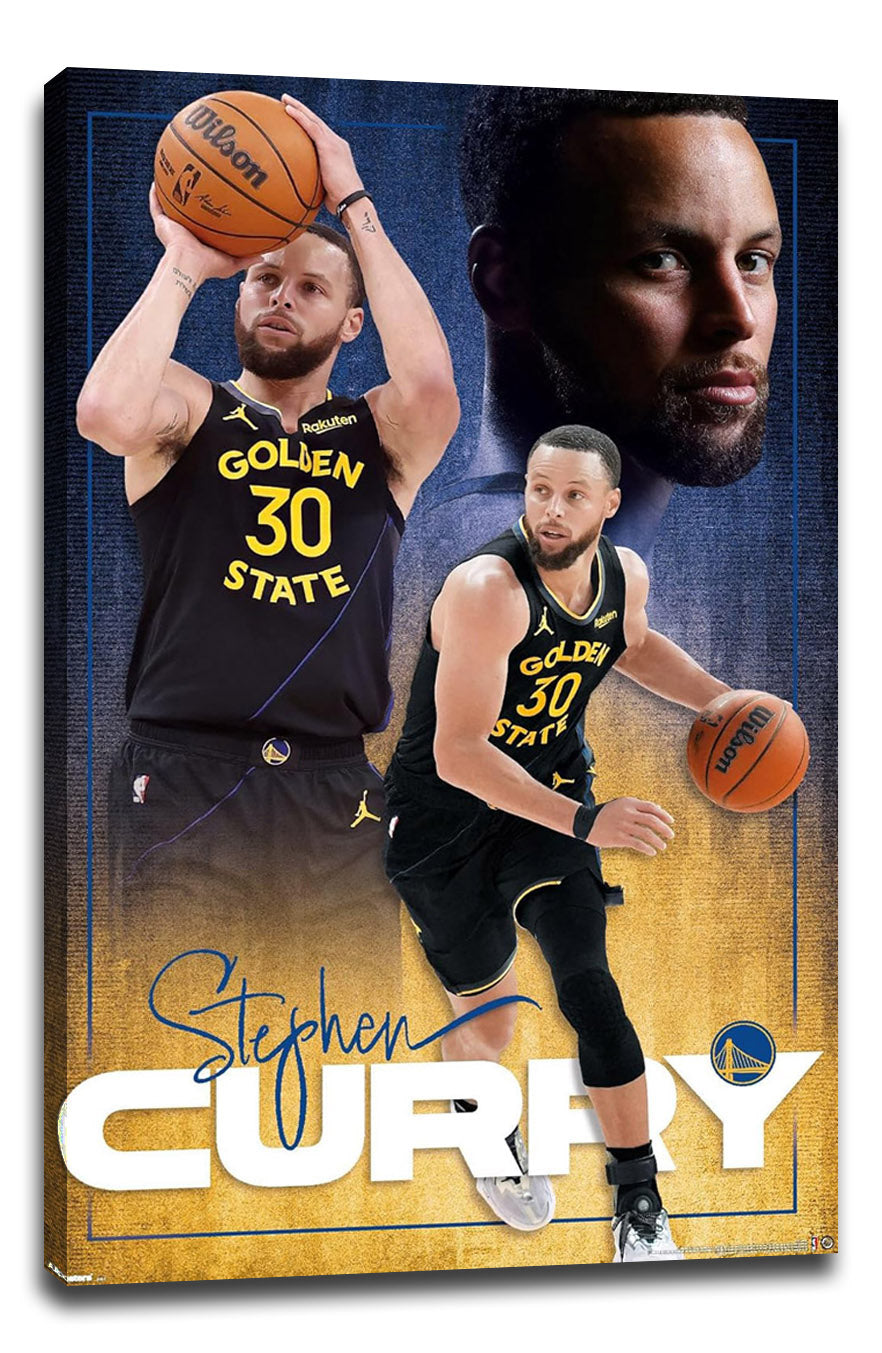 Golden State Warriors - Stephen Curry 25 Wall NBA (Paper and Canvas) Art Poster Printing Print