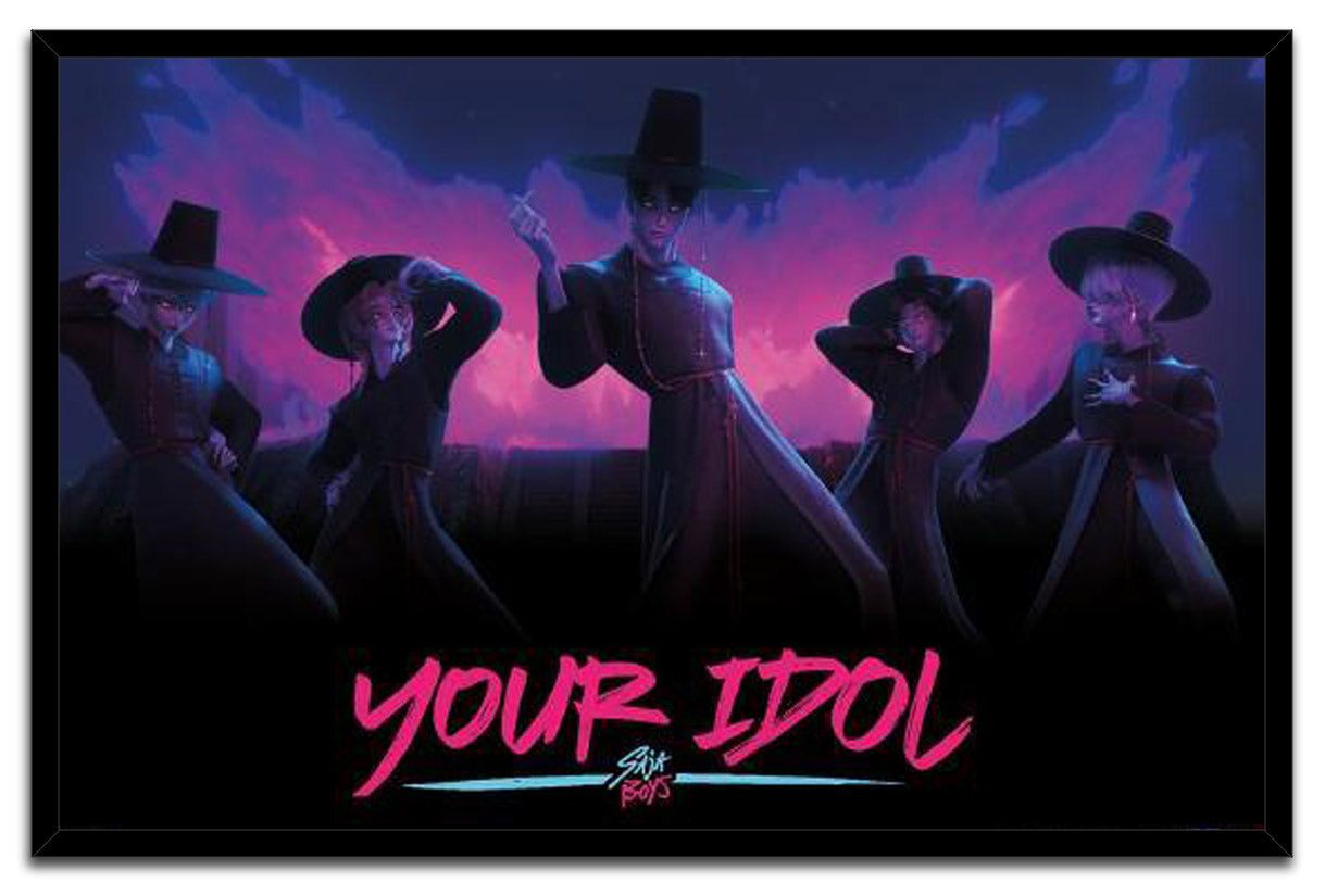 KPop Demon Hunters (2025) - Saja Boys Demon Dance Movie (Paper and Canvas) Art Poster Printing Print