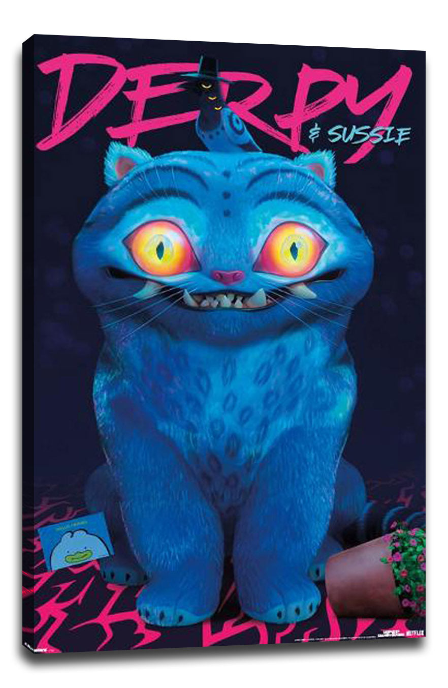 KPop Demon Hunters (2025) - Derpy & Sussie Movie (Paper and Canvas) Art Poster Printing Print