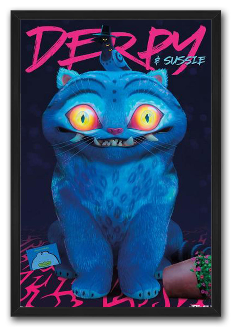 KPop Demon Hunters (2025) - Derpy & Sussie Movie (Paper and Canvas) Art Poster Printing Print