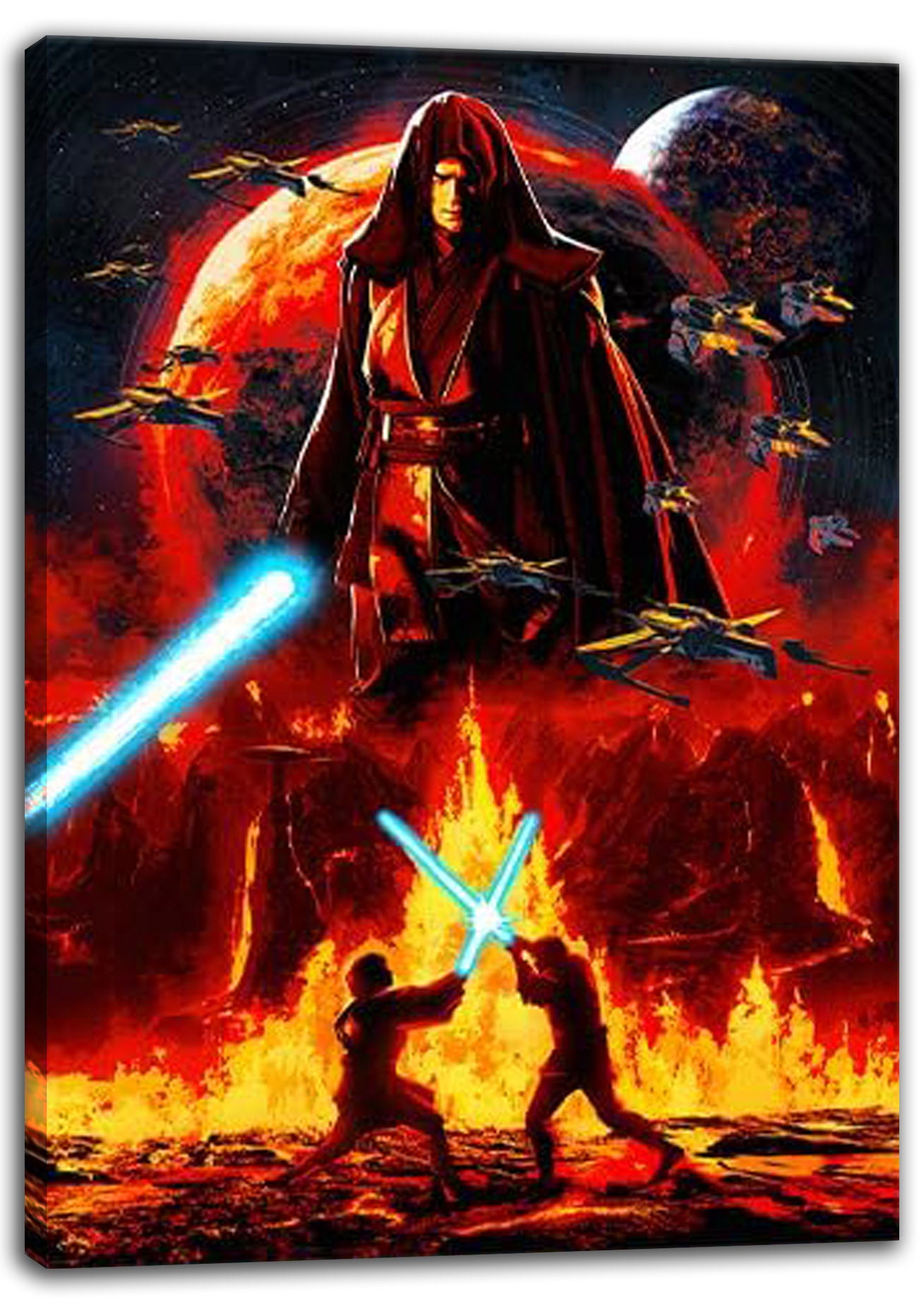 Star Wars - Revenge of the Sith 20th Anniversary - Mustafar - Galaxy Darth Vader Movie (Paper-and-Canvas)-Art-Poster-Printing-Print