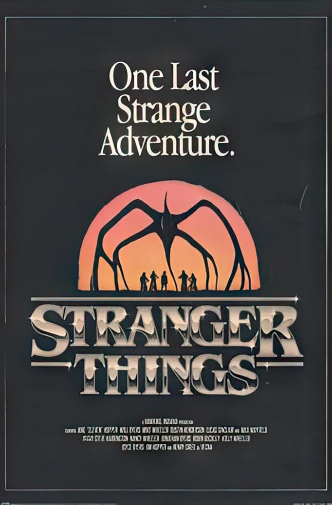 Stranger Things 5 One Last Strange Adventure TV Series (Paper and Canvas) Art Poster Printing Print