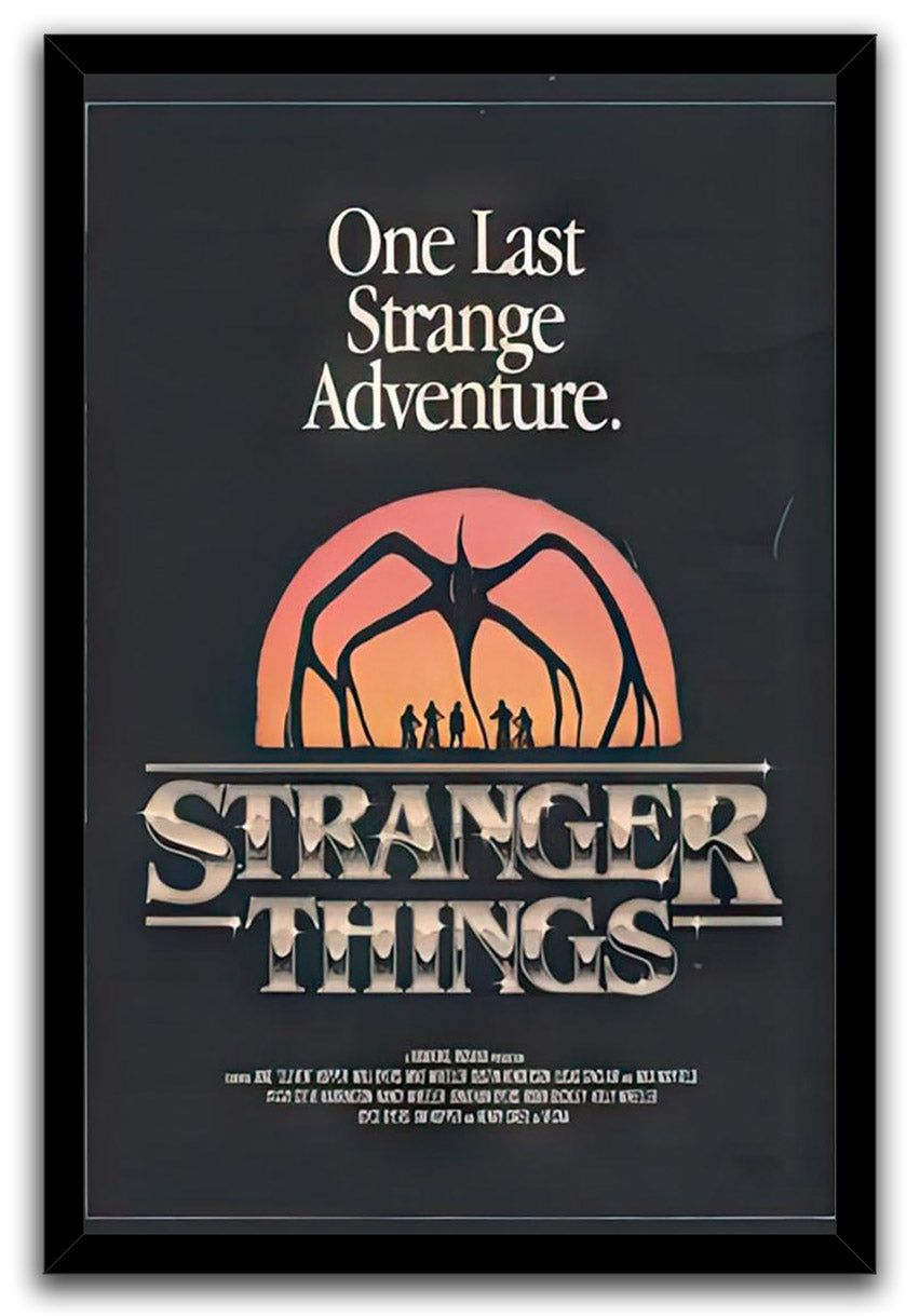 Stranger Things 5 One Last Strange Adventure TV Series (Paper and Canvas) Art Poster Printing Print