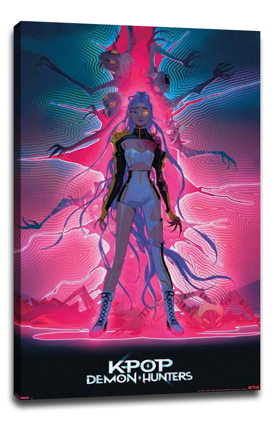 KPop Demon Hunters (2025) - Rumi Dimensional Rip Movie (Paper and Canvas) Art Poster Printing Print