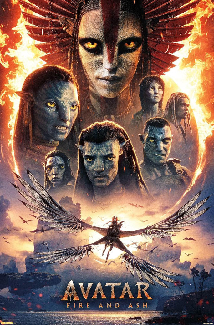 Avatar: Fire and Ash (2025) Movie (Paper and Canvas) Art Poster Printing Print