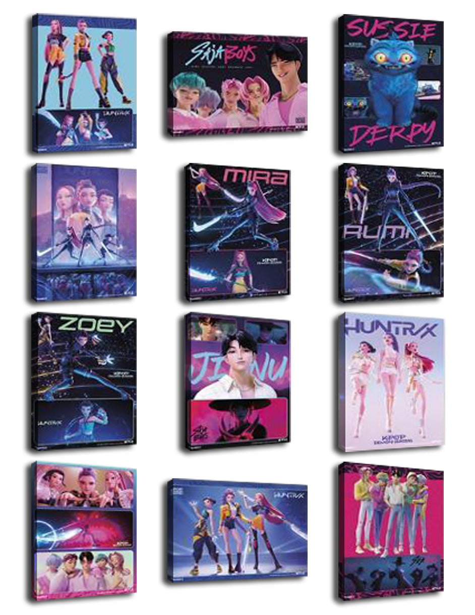 KPop Demon Hunters (2025) Movie (Paper and Canvas) Art Poster Printing Print