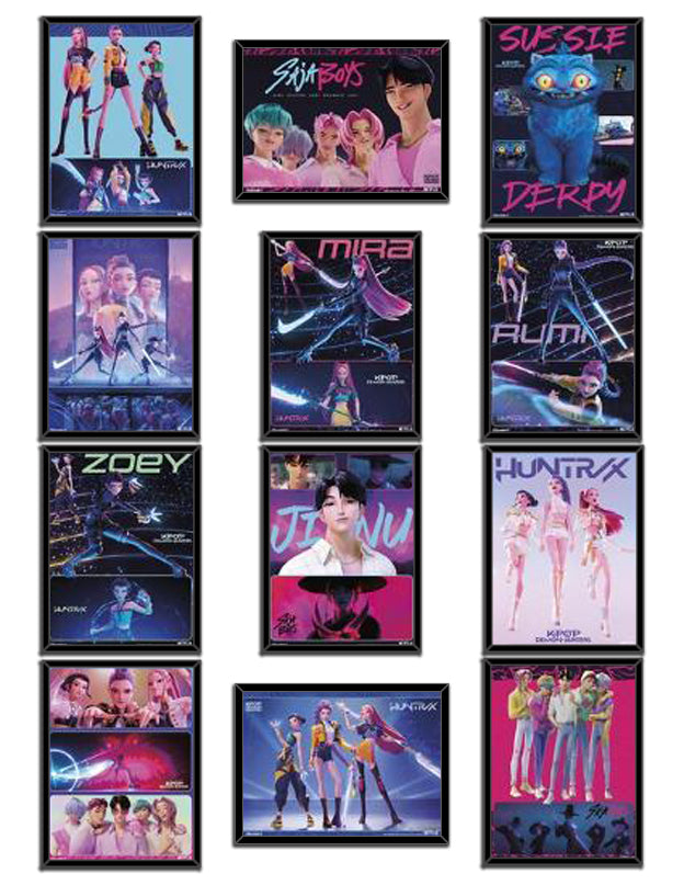 KPop Demon Hunters (2025) Movie (Paper and Canvas) Art Poster Printing Print