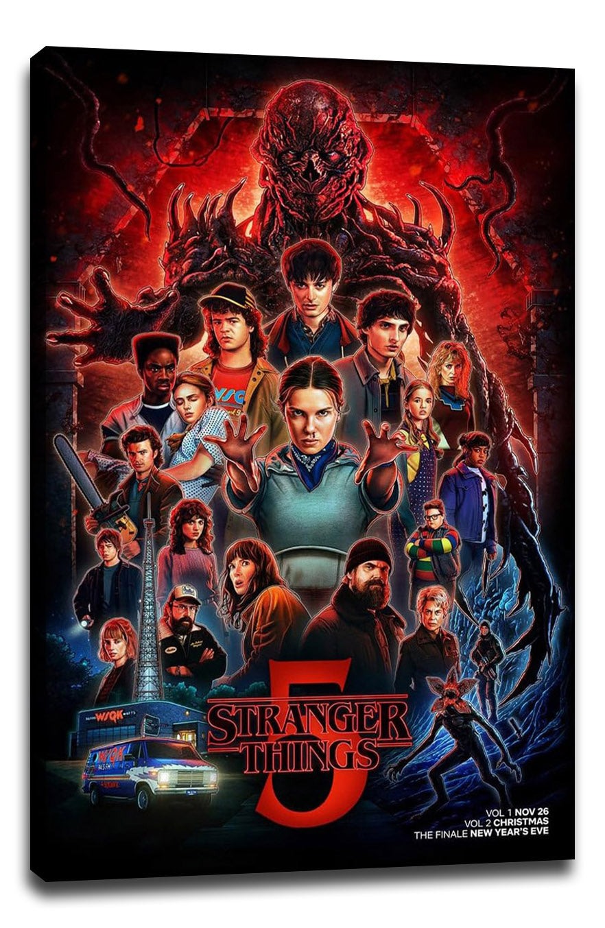 Stranger Things Season 5 TV Series (Paper and Canvas) Art Poster Printing Print