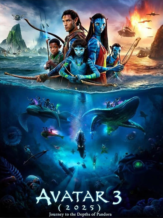 2025 Avatar 3 Movie (Paper and Canvas) Art Poster Printing Print