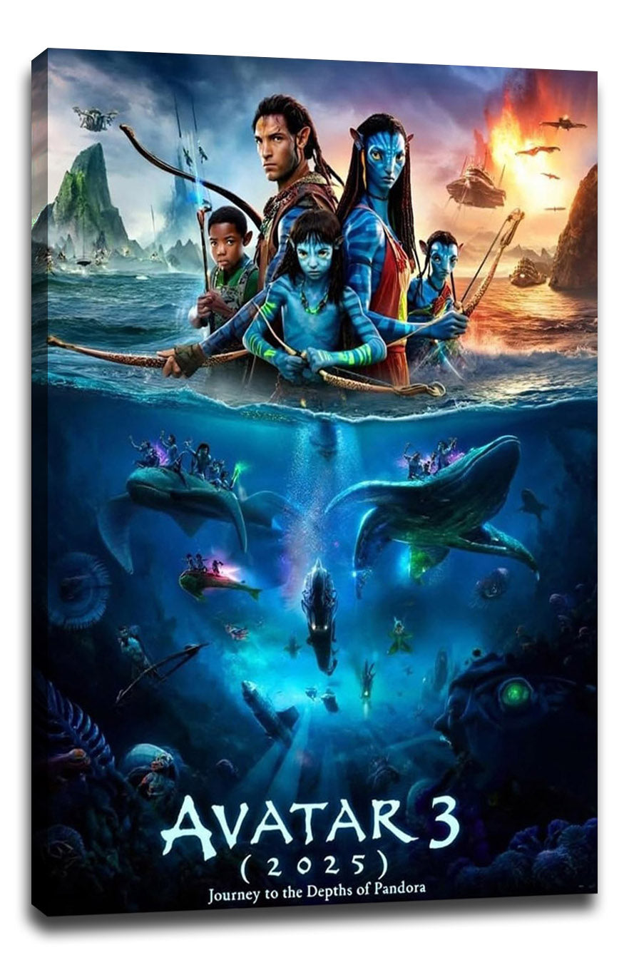 2025 Avatar 3 Movie (Paper and Canvas) Art Poster Printing Print