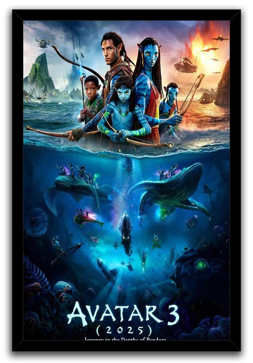 2025 Avatar 3 Movie (Paper and Canvas) Art Poster Printing Print
