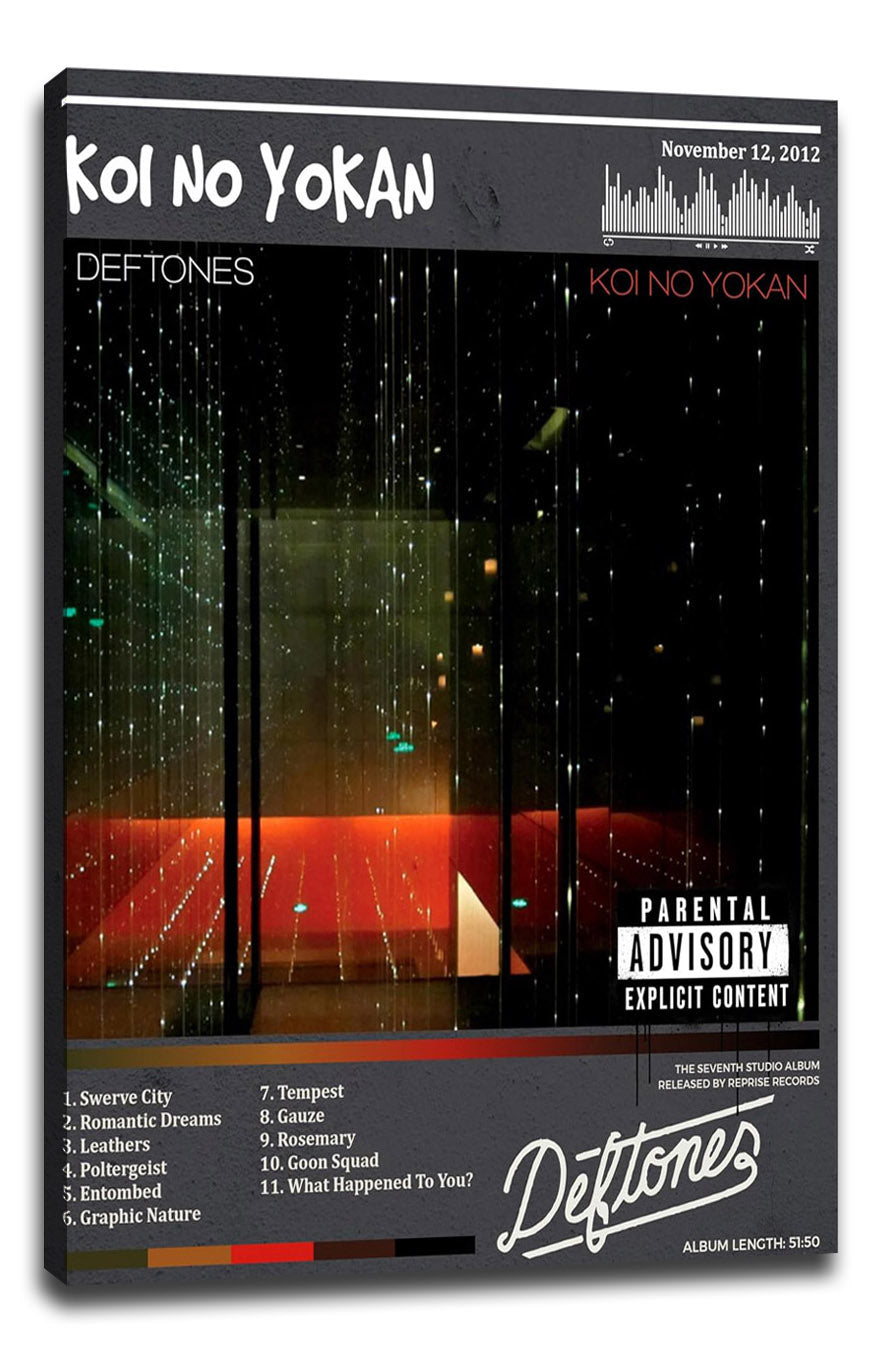 Koi No Yokan Deftones Neon Window - Dark Rock Music (Paper and Canvas) Art Poster Printing Print