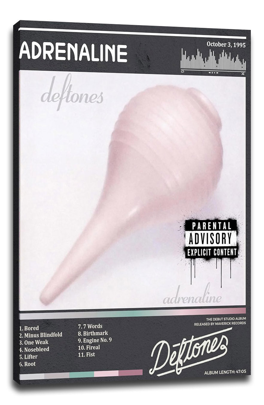Adrenaline Deftones Cover Music (Paper and Canvas) Art Poster Printing Print