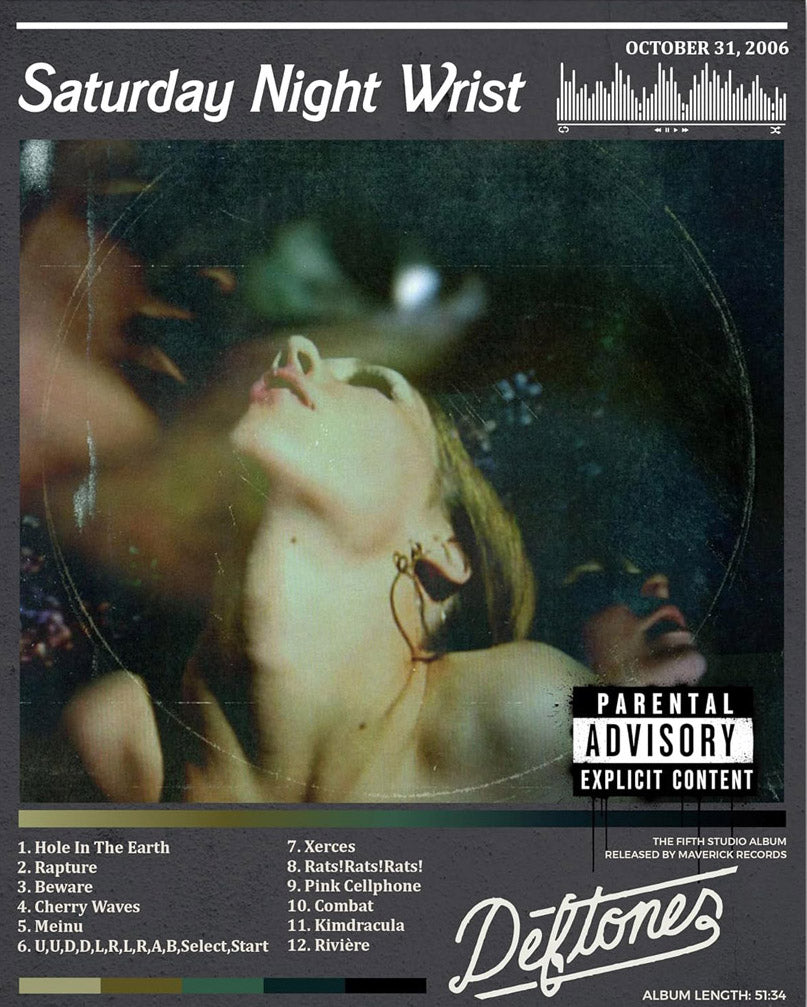Saturday Night Wrist Deftones Dreamscape - Rock Music (Paper and Canvas) Art Poster Printing Print
