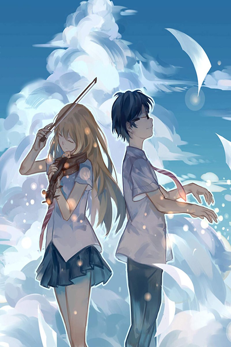 Your Lie in April Anime Musical Duo Decorative Painting (paper and canvas) art poster printing print
