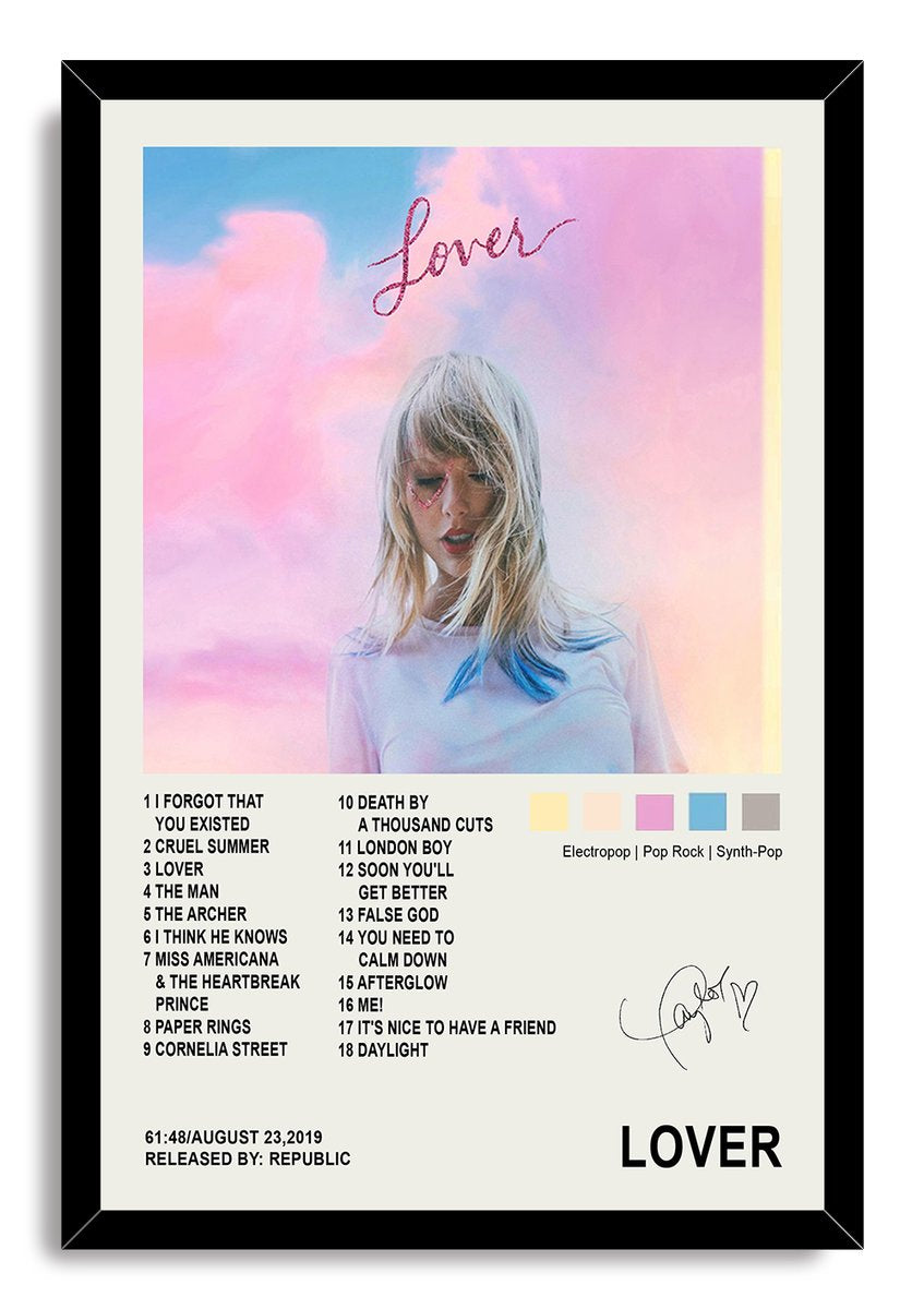 Taylor Swift Lover Album Decorative Painting (paper and canvas) art poster printing print